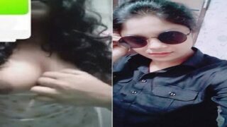 Bengali girl boobs show video call Indian mms