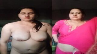 Bhabhi big boobs stripping salwar Hindi mms viral
