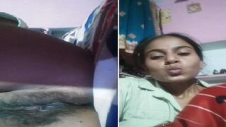Desi virgin girl nude hairy pussy show Hindi mms