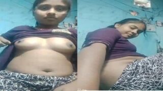 Dehati girl ki nude boobs aur pussy show Indian mms