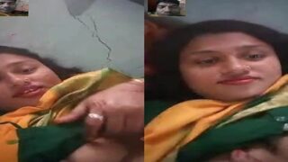 Desi mms village bhabhi ki boobs show video call par