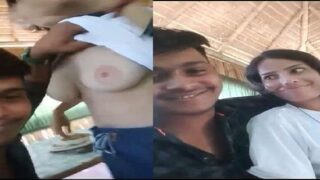 Patna girlfriend ki hot boobs show restaurant me