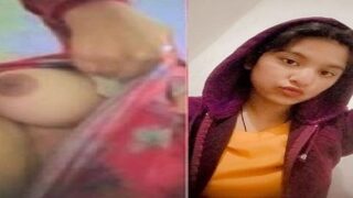 18+ Desi village college teen boobs show sex cam