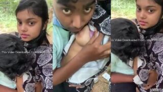 18+ Andhra girl boobs sucking outdoor sex masti