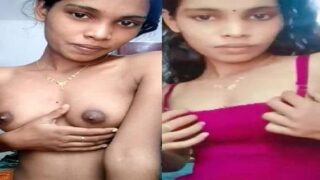 Mallu girl ki topless boobs show bra nikalkar