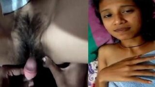 Tamil slim teacher ki hairy pussy fucking