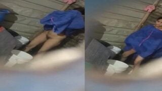 Village girl nude bath hidden cam tape viral