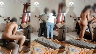 Chudasi ladki watchman ke lund par condom lagakar sex ki