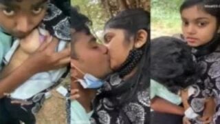 18+ Muslim teen gf chuchi chusai jungle me boyfriend sath