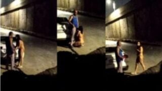 Naughty desi couple khule me blowjob sex karte pakda gaya