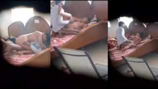Hostel room me desi boy girl sex hidden cam me record kiya