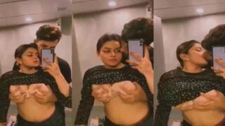 Slut GF Shruti Patel ki big boobs pressing aur kissing mms