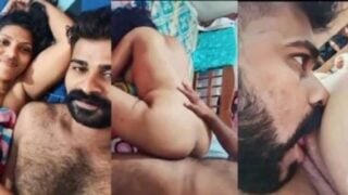 Tamil slut wife boob suck aur doggy sex mms boyfriend sath